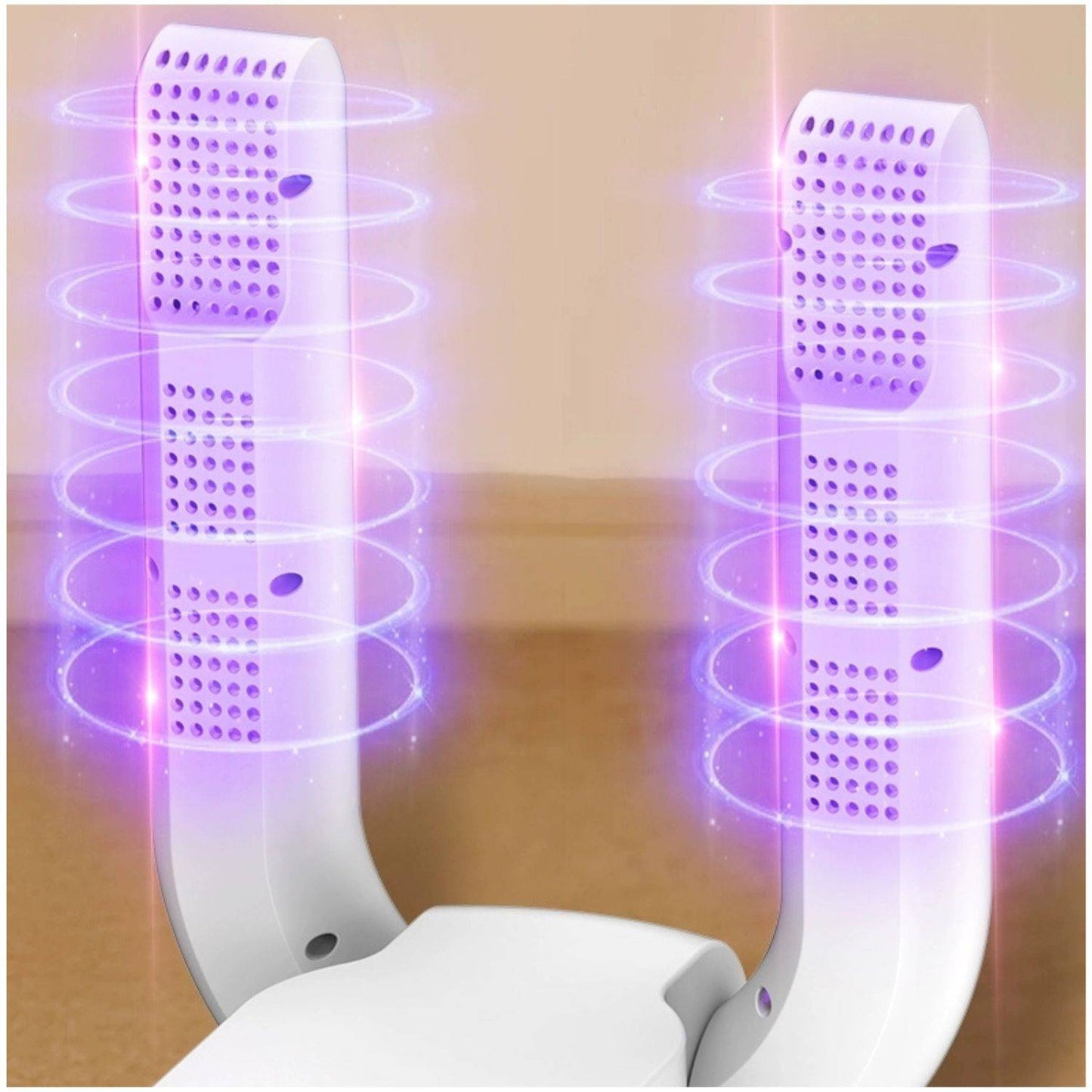 Secador de zapatos portátil con luz UV