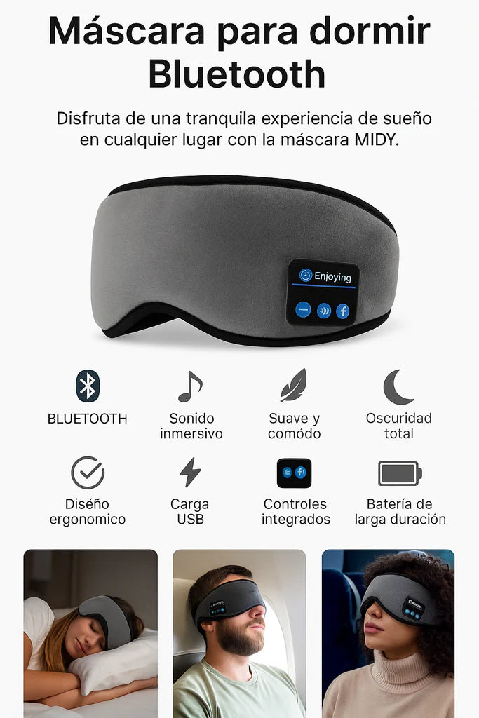 Máscara Para Los Ojos con Auriculares