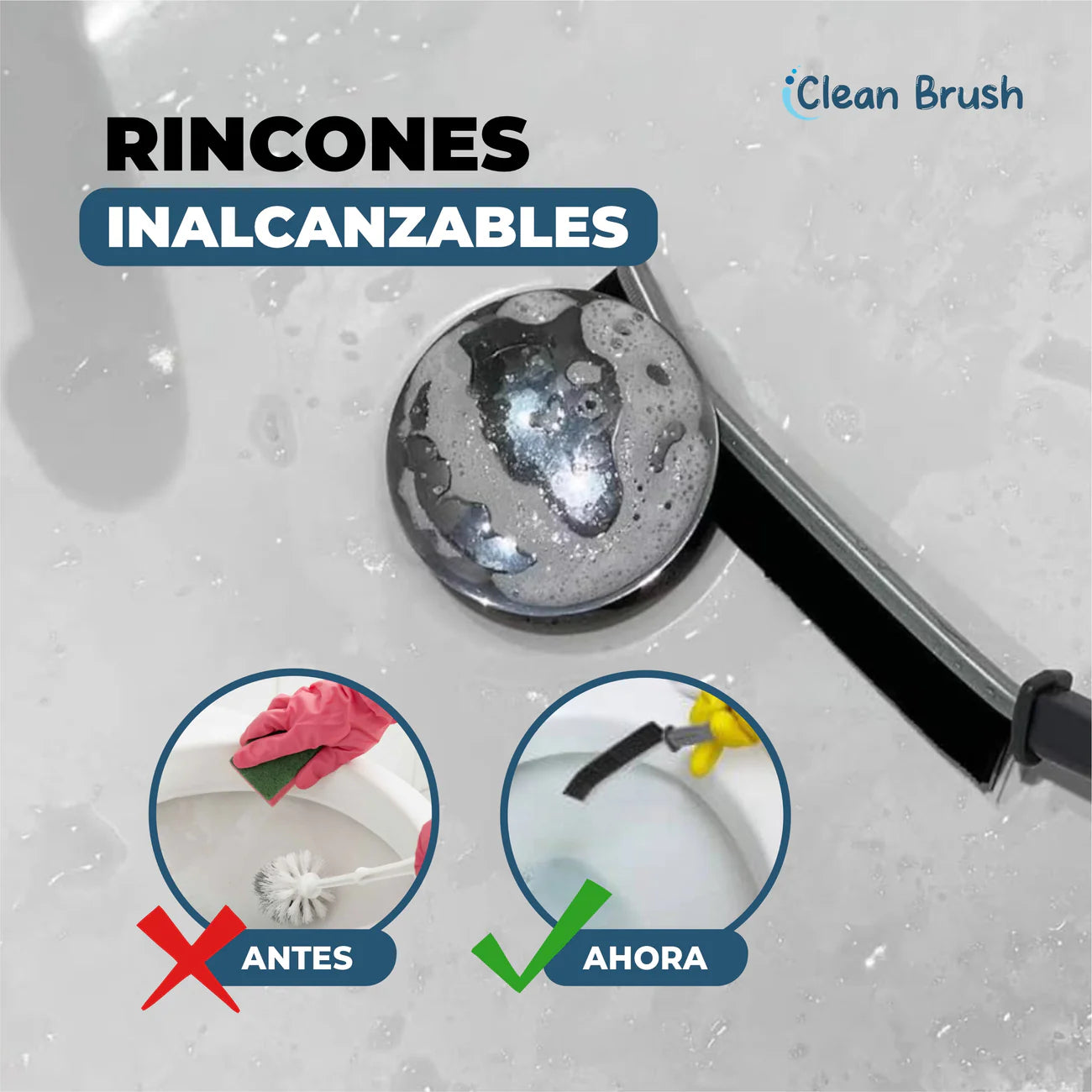 🧼 Cepillo Alargado de Limpieza Multifuncional