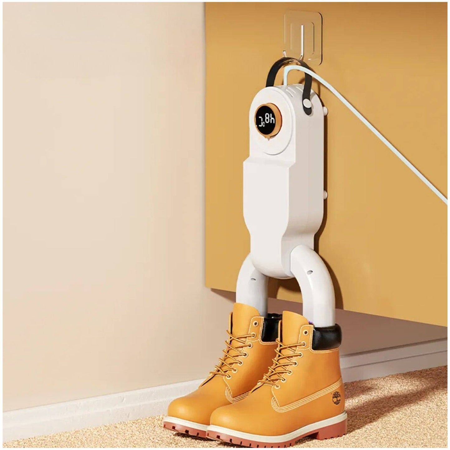 Secador de zapatos portátil con luz  UV